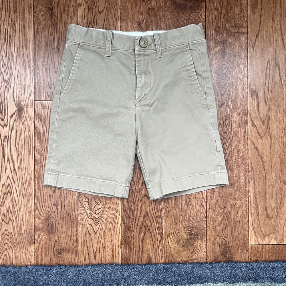 Crewcuts Tan Flat Front Shorts Versatile Cotton Twill